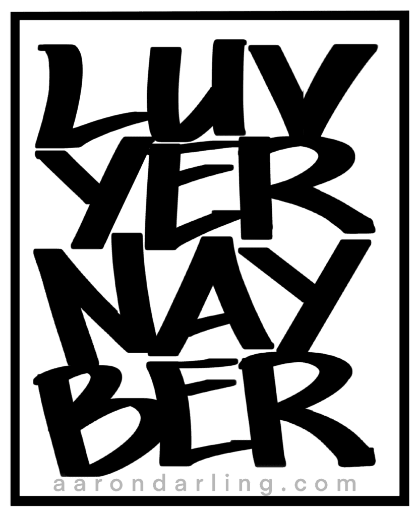 Aaron Darling logo featuring a stylized black and white design with the website URL, representing branding for digital marketing and SEO services.