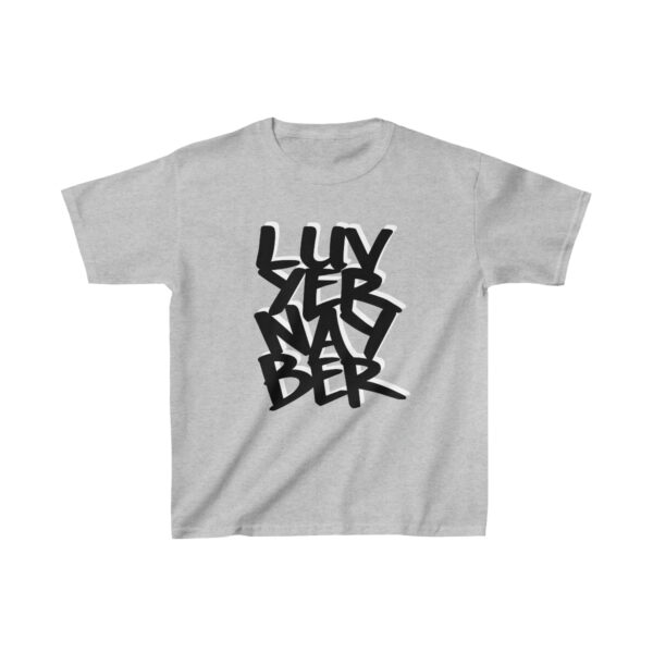 " LUVYERNAYBER " kids tee